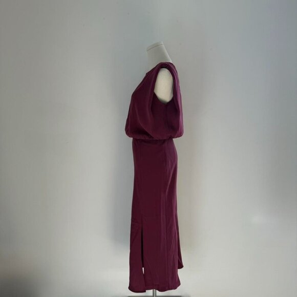 Evereve A-New York Koda Dress | Aubergine Midi | Womens Size Small - Picture 3 of 5
